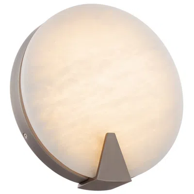 Modern Forms Ophelia 10 1/4" High Nickel Alabaster Ada Led Wall Sconce