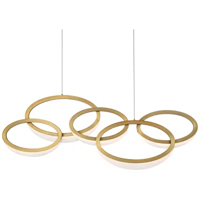 Modern Forms Orion 45 1/2" Wide Aged Brass Led Pendant Light