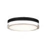 Modern Forms Pi Led Dimmable Round Flush Mount In Matte Black