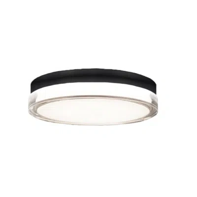 Modern Forms Pi Led Dimmable Round Flush Mount In Matte Black