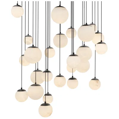 Modern Forms Pisces 25 Light Selectable Cct In Black