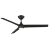 Modern Forms Pisces 3-blade Smart Ceiling Fan In Black