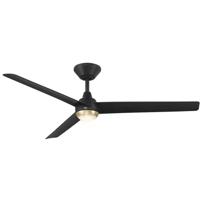 Modern Forms Pisces 3-blade Smart Ceiling Fan In Black
