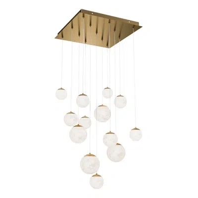 Modern Forms Pisces Led Multi-light Pendant In Gold