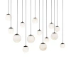 Modern Forms Pisces Led Multi-light Pendant In Black