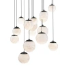 Modern Forms Pisces Led Multi-light Pendant In Black