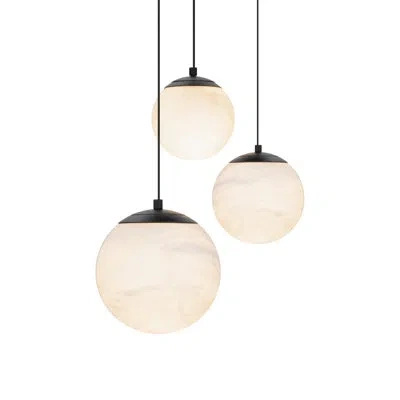 Modern Forms Pisces Led Multi-light Pendant In Black