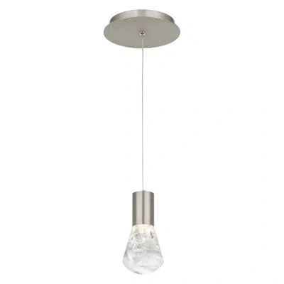 Modern Forms Plum 1 - Light Single Bulb Led Pendant In Satin Nickel