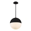 Modern Forms Punk 1-light Led Single Globe Pendant In Black