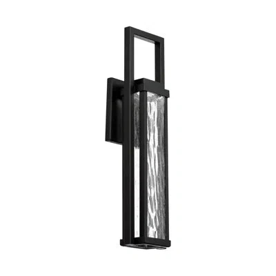 Modern Forms Revere Black Integrated Led Seeded Glass