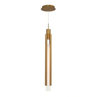 Modern Forms Saber Led Mini Pendant In Aged Brass
