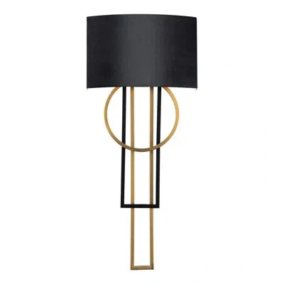 Modern Forms Sartre Led Flush Mounted Sconce In Black,aged Brass