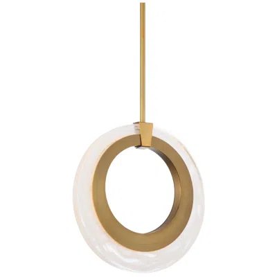 Modern Forms Serenity 10" Wide Aged Brass Led Mini Pendant