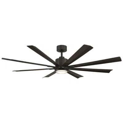 Modern Forms Size Matters Indoor/outdoor 8-blade 65" Smart Fan Bronze 4cct Remote In Brown