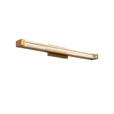 Modern Forms Skein 33.38" Dimmable Led Bath Vanity & Wall Light With Crystal Shade And Built In Color Temperature In Aged Brass