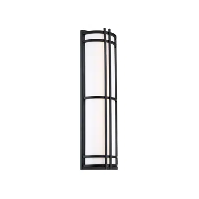 Modern Forms Skyscraper 18"h X 7"w 1-light Outdoor Wall Light In Black