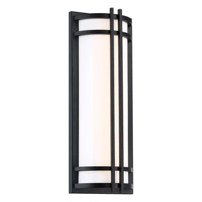 Modern Forms Skyscraper 18"h X 7"w 1-light Outdoor Wall Light In Black