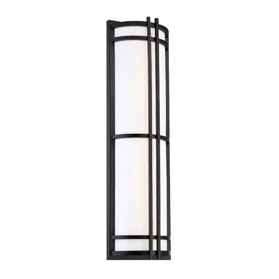 Modern Forms Skyscraper 27"h X 8"w 1-light Outdoor Wall Light In Black