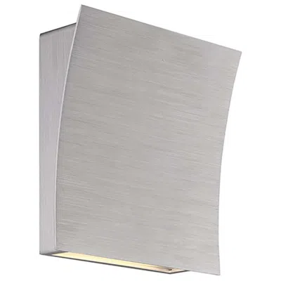 Modern Forms Slide 10"h X 10"w 2-light Wall Sconce In Brushed Aluminum