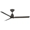Modern Forms Smooth 3-blade Smart Ceiling Fan In Black