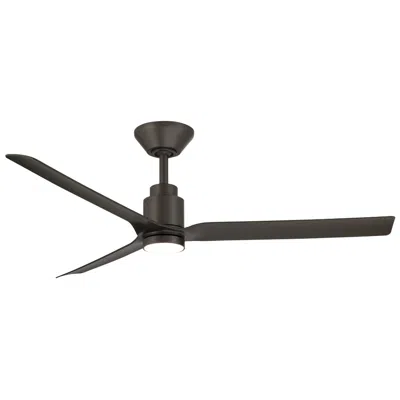 Modern Forms Smooth 3-blade Smart Ceiling Fan In Black