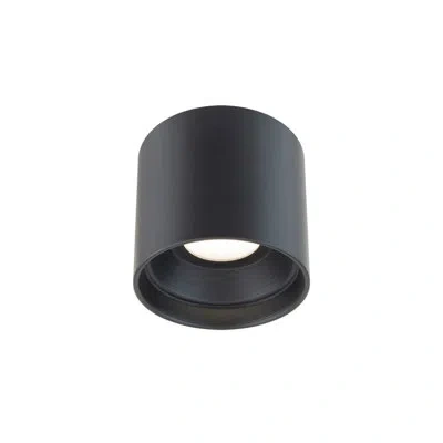 Modern Forms Squat Integrated Led Outdoor Flush Mount In Black