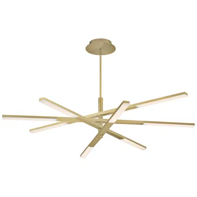Modern Forms Stacked 48" Brushed Brass 8-light Led Chandelier