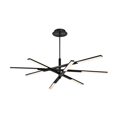 Modern Forms Stacked 48" Wide Black 8-light Led Chandelier