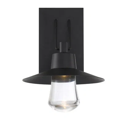 Modern Forms Suspense Integrated Dimmable Led Outdoor Wall Lantern In Black