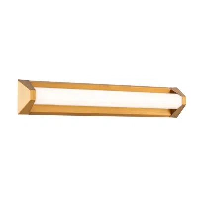 Modern Forms Swale 20" Dimmable Led Bath Vanity & Wall Light With Built In Color Temperature Switch (2700k/3000k/ In Aged Brass
