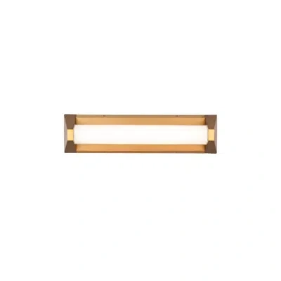 Modern Forms Swale 27" Dimmable Led Bath Vanity & Wall Light With Built In Color Temperature Switch (2700k/3000k/ In Aged Brass