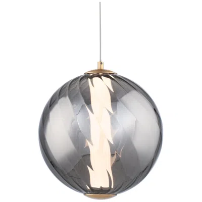 Modern Forms Swirly 10.6"h X 9.9"w 1-light Mini-pendant In Sm