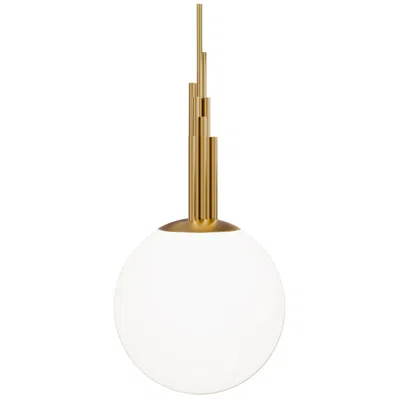 Modern Forms Sybil 14in Led Mini Pendant 3000k In Aged Brass