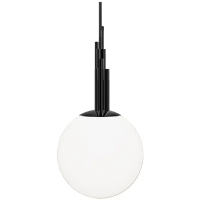 Modern Forms Sybil 14in Led Mini Pendant 3500k In Polished Black Nickel