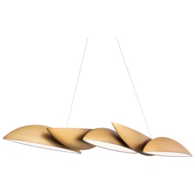 Modern Forms Sydney 56" Wide Aged Brass Led Linear Pendant