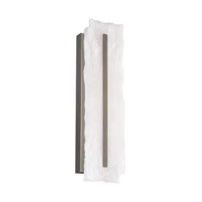 Modern Forms Taffeta Dimmable Led Wall Sconce With Spanish Alabaster Diffuser, 3000k Color Temperature In Antique Nickel