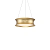 Modern Forms Tango 1 - Light Unique / Statement Drum Pendant In Gold Leaf