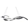 Modern Forms Tidal 57 1/2" Wide Black Led Linear Pendant
