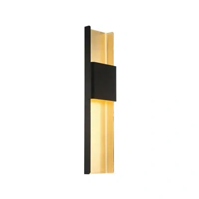 Modern Forms Tribeca 1-light Led Flush Mount In Bronze,gold Leaf