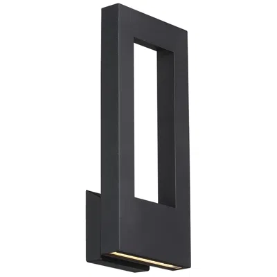 Modern Forms Twilight 16"h X 7"w 2-light Outdoor Wall Light In Black
