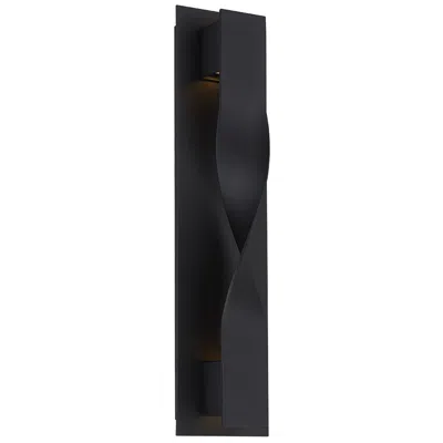 Modern Forms Twist 20" High Black Led Outdoor Wall Light