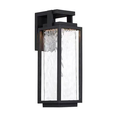 Modern Forms Two If By Sea 25"h Black Led Outdoor Wall Light