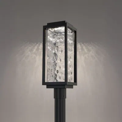 Modern Forms Two If By Sea Dimmable Led Outdoor Post Light, 3000k Color Temperature In Powder Coated Finish