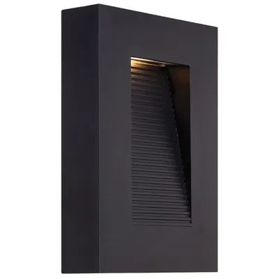 Modern Forms Urban 10"h X 7"w 2-light Outdoor Wall Light In Black