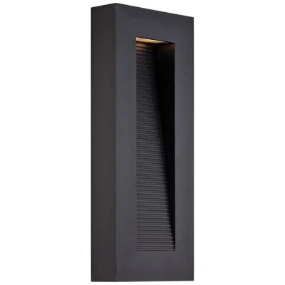 Modern Forms Urban 16" High Black Dark Sky Led Outdoor Wall Light