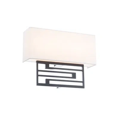 Modern Forms Vander 1 - Light Dimmable Flush Mounted Sconce In Black
