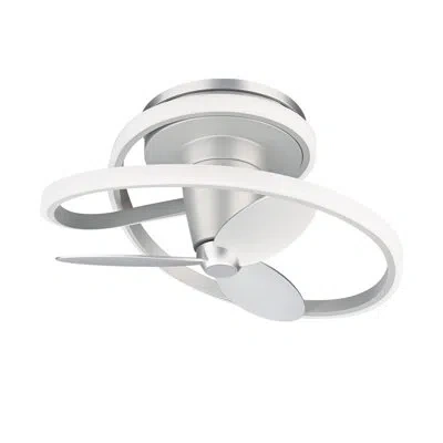 Modern Forms Veloce 28'' Smart Ceiling Fan With Led Lights And Bluetooth Remote Control Included In Titanium Silver