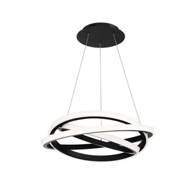 Modern Forms Veloce Unique Tiered Dimmable Led Chandelier In Black