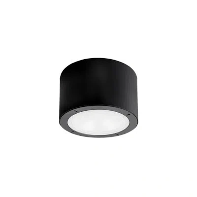 Modern Forms Vessel 1 - Light 5.5" Simple Drum Led Flush Mount In Black