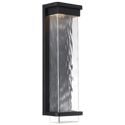 Modern Forms Vitrine 21"h X 6.5"w 1-light Outdoor Wall Light In Black